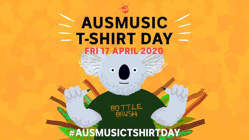 Artwork for triple j's annual Ausmusic T Shirt Day on Fri 17 April 2020