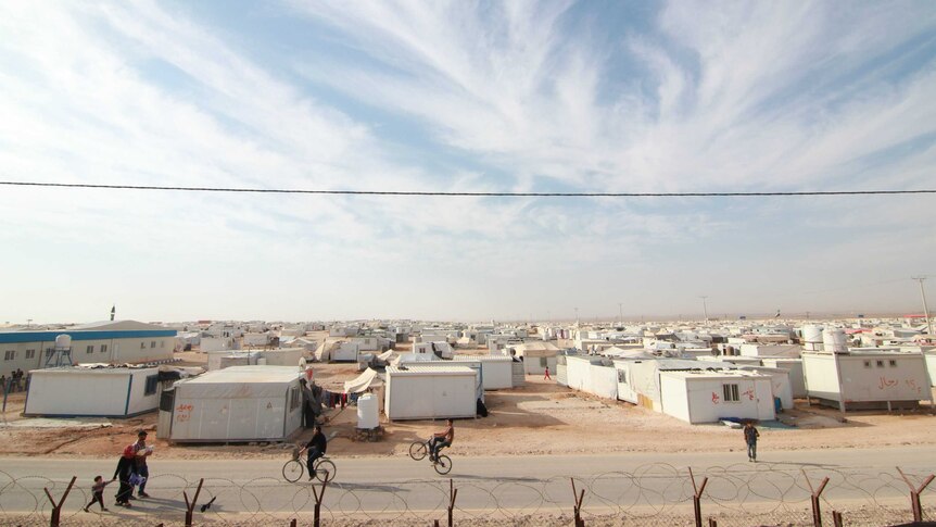 Zaatari refugee camp in Jordan