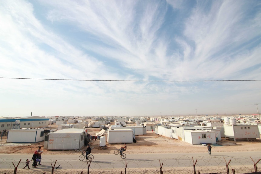 Zaatari refugee camp in Jordan