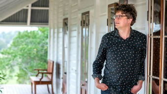 Restoration Australia's Stuart Harrison on a verandah