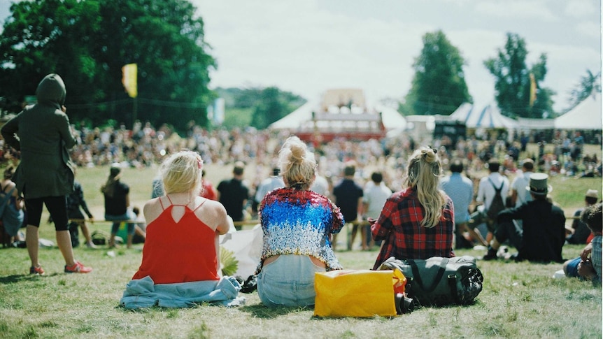 At a music festival