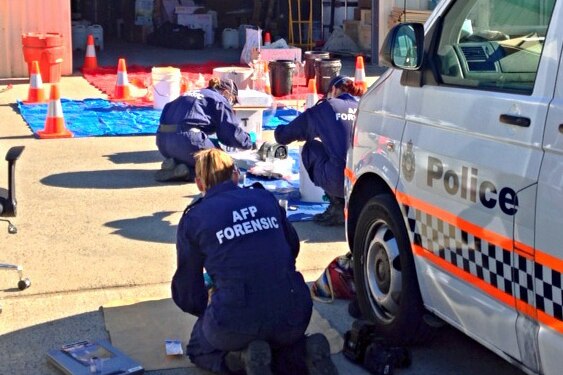 More than two and a half tonnes of chemicals were allegedly found at the site.