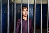 Hayat Khan inside his jail cell