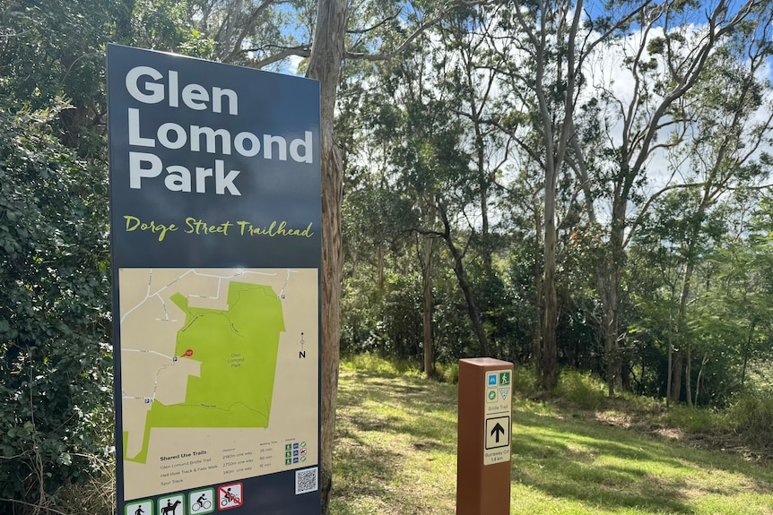 A park sign
