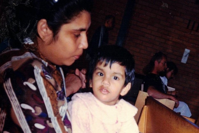 Mother holding baby Jerusha Mather