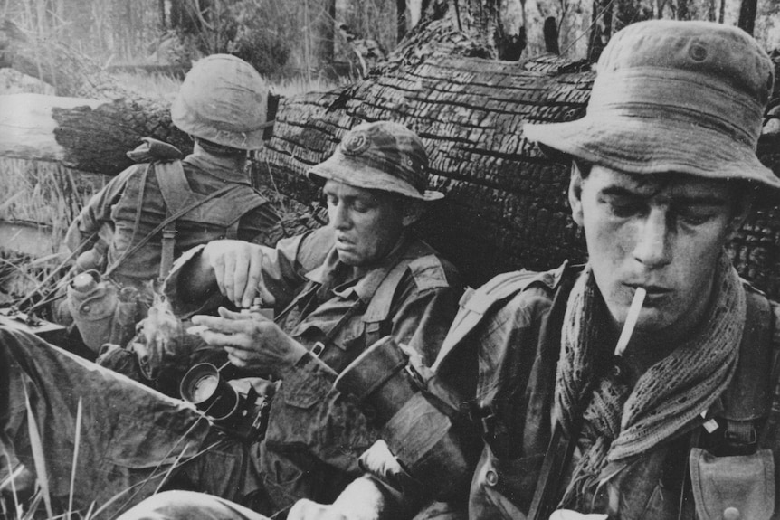 Photojournalist Tim Page under fire with Martin Stuart Fox in Vietnam 1966