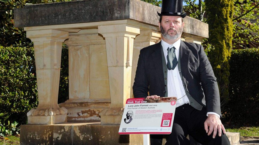 Characters are brought to life as part of the interactive cemetery tours