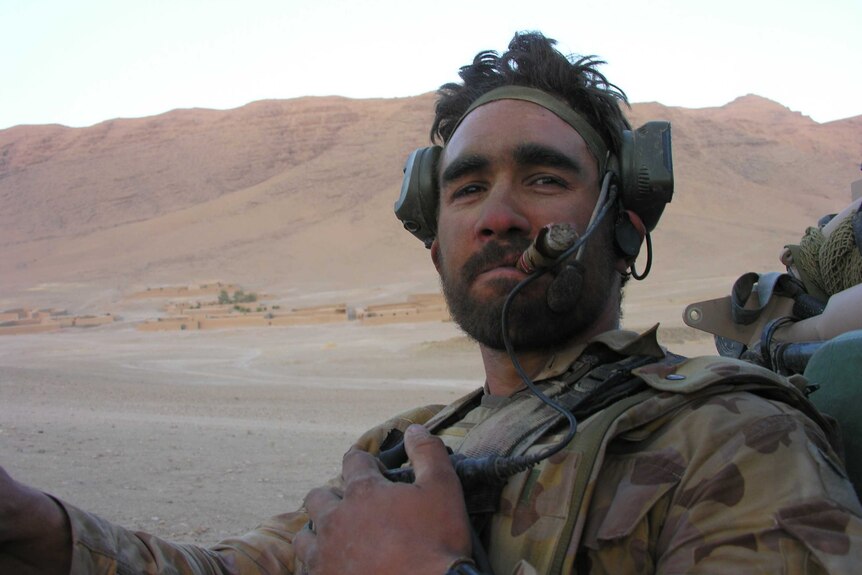 Special forces soldier Dave Farrell in Afghanistan.