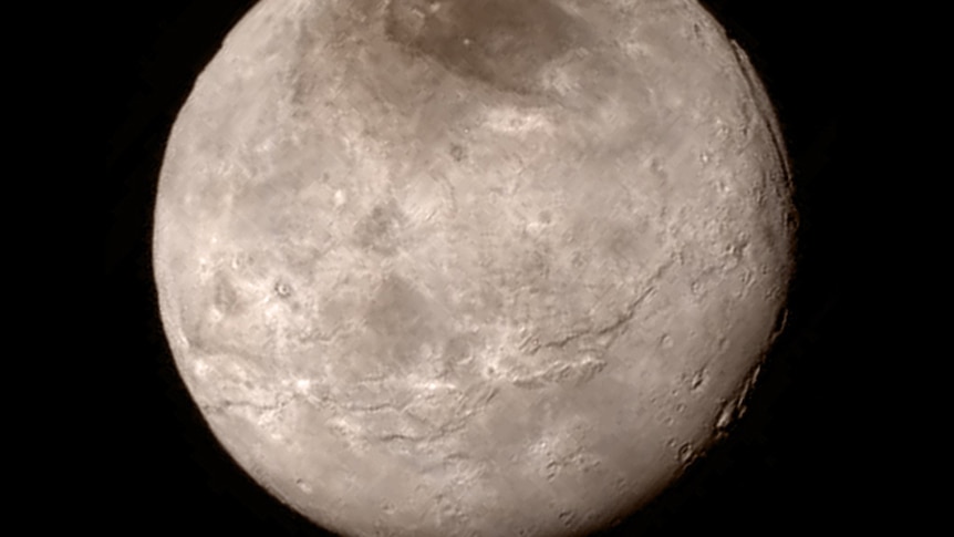 Pluto's largest moon Charon detailed image