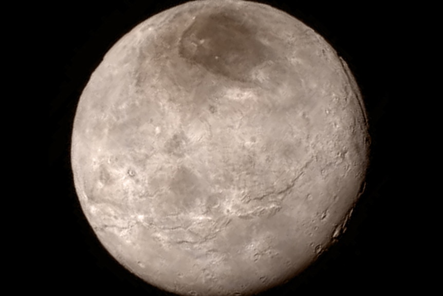 Pluto's largest moon Charon detailed image
