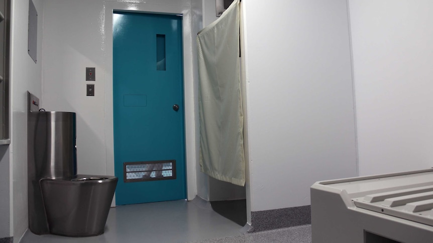Inside special care unit cell at Canberra jail