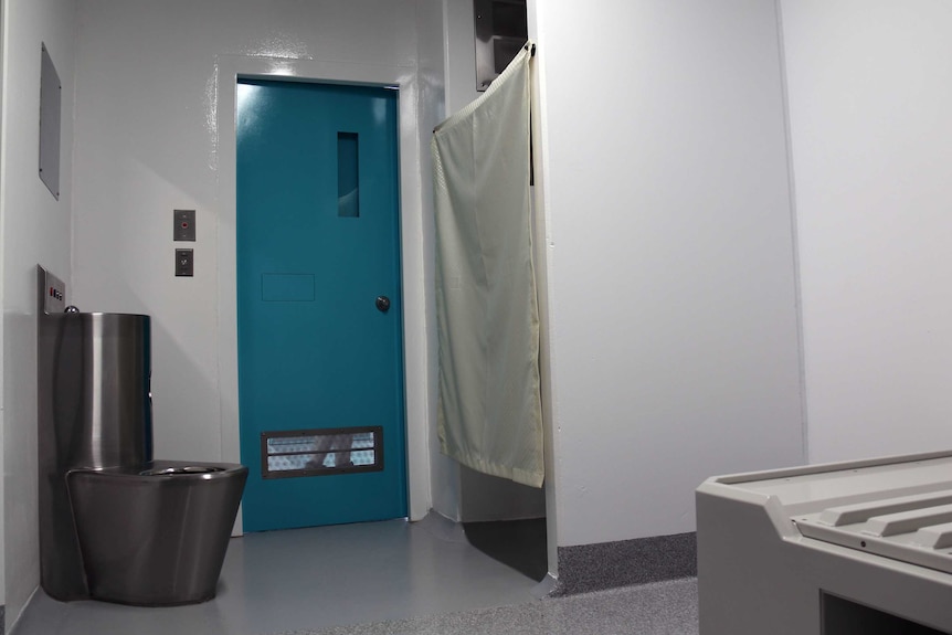 Inside special care unit cell at Canberra jail