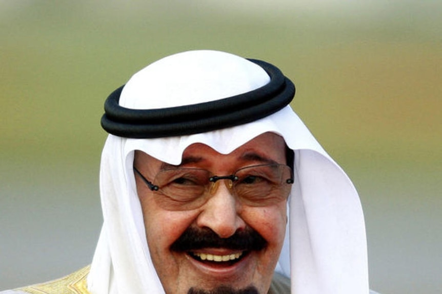 Saudi Arabia's King Abdullah arrives at Heathrow Airport in west London October 29, 2007