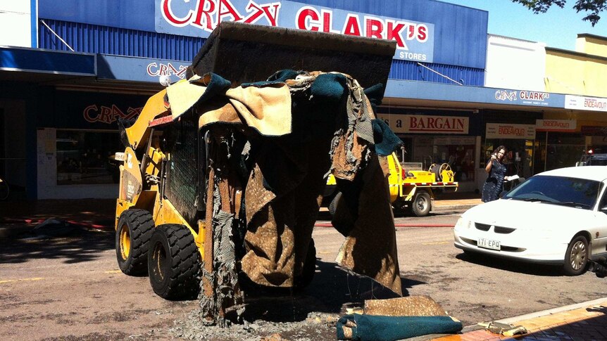 Floodwaters are receding in Gympie and the clean-up has begun