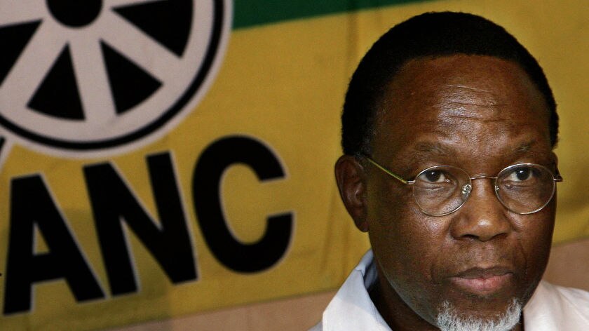 Mr Mothlanthe replaces outgoing leader Mr Mbeki.