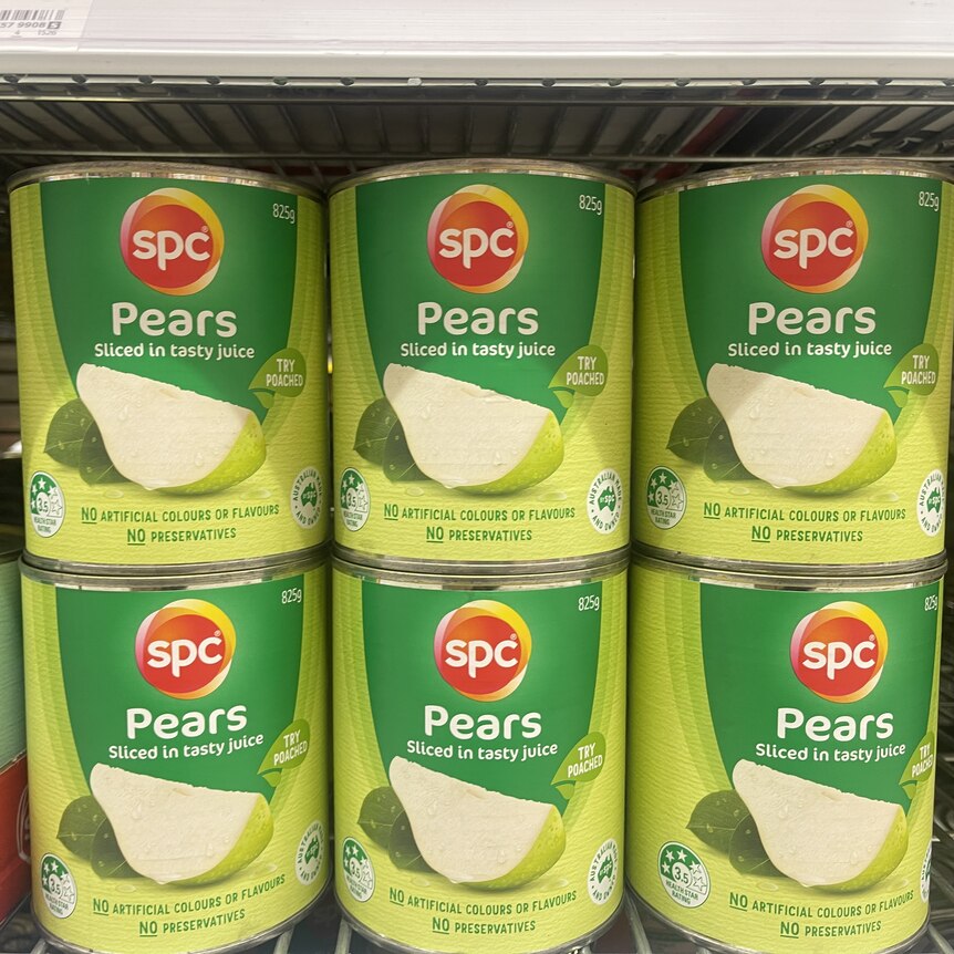 Canned pears
