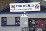 The Rebels Motorcycle Club headquarters in Launceston, northern Tasmania.