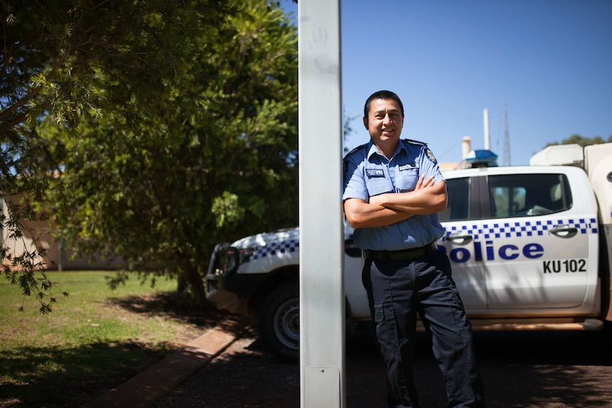 Officer-in-charge of the police station in Leinster, WA, Paul Vargas.