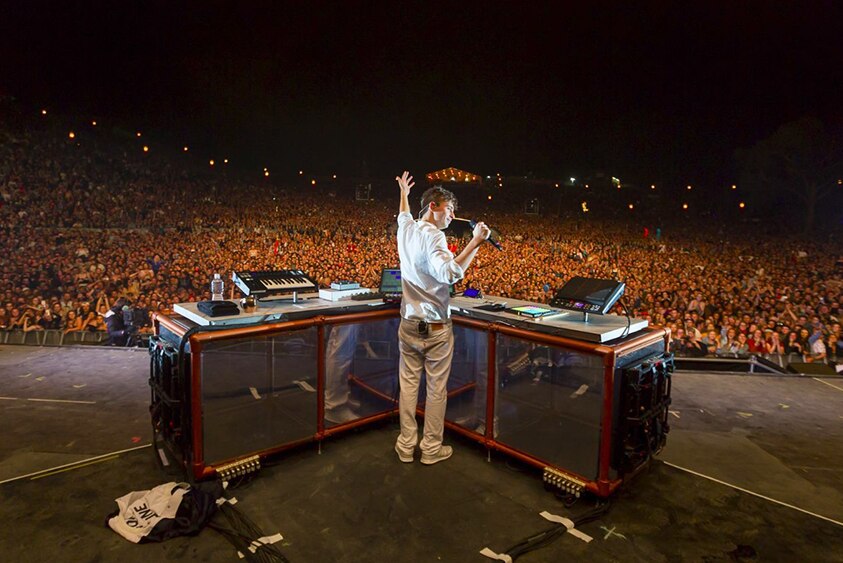 Flume performing at Splendour In The Grass 2016