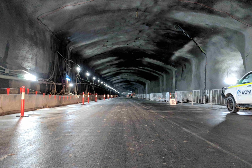 A tunnel in the WestConnex project.