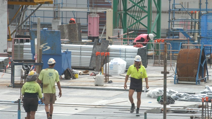 Australian workers on the job.