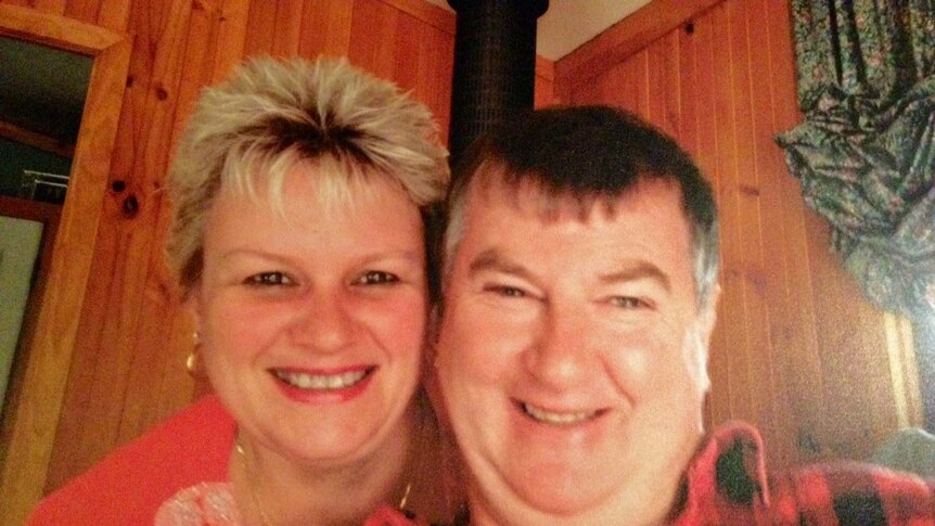 A family photo of Sandra and Michael Welsh. Michael was killed at the Mount Lyell mine.