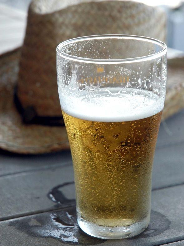 A schooner of beer sits on a table