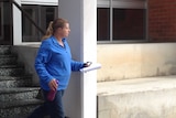 Hellen Dykstra leaves the Magistrates Court in Burnie
