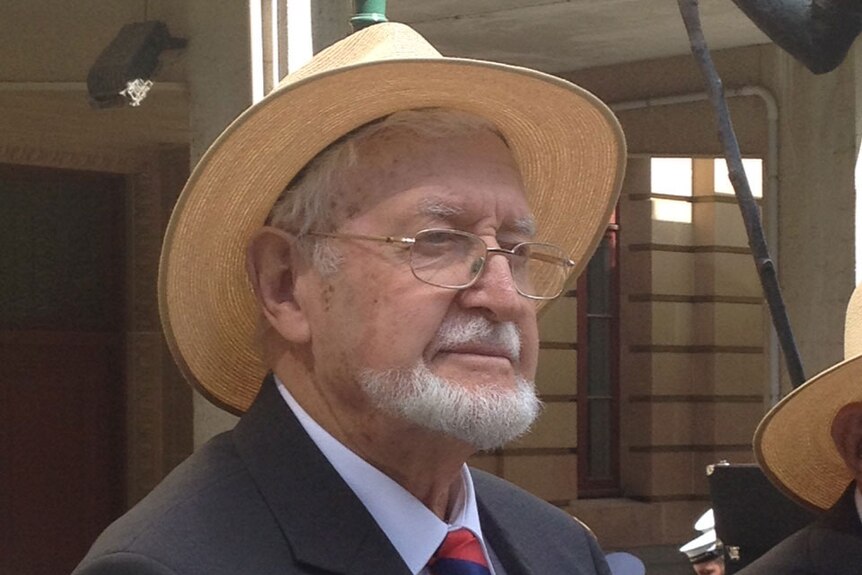 Australian World War II veteran Ronald 'Dixie' Lee, 90, one of seven men who gathered in Brisbane on September 7, 2015