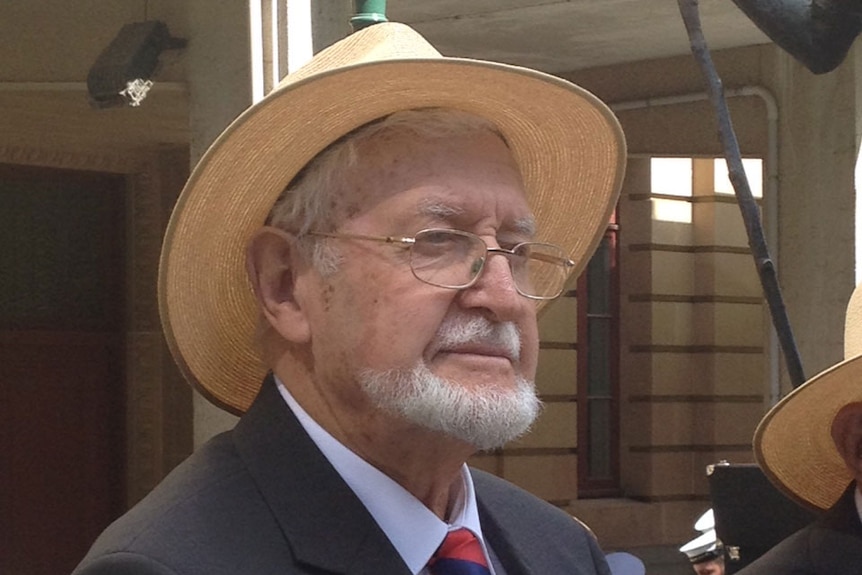 Australian World War II veteran Ronald 'Dixie' Lee, 90, one of seven men who gathered in Brisbane on September 7, 2015