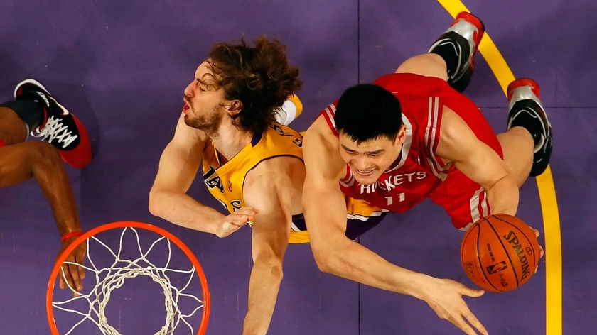 Yao injured his foot during the Rockets' play-offs campaign against the Lakers last season.