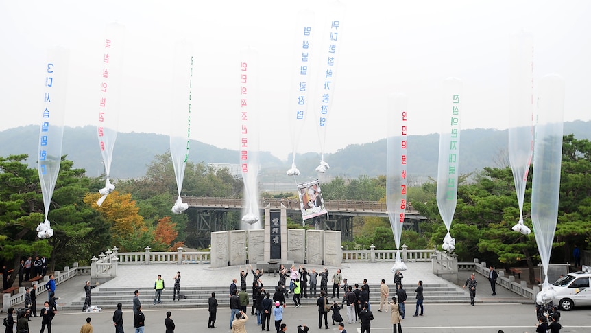 Activists launch balloons into North Korea