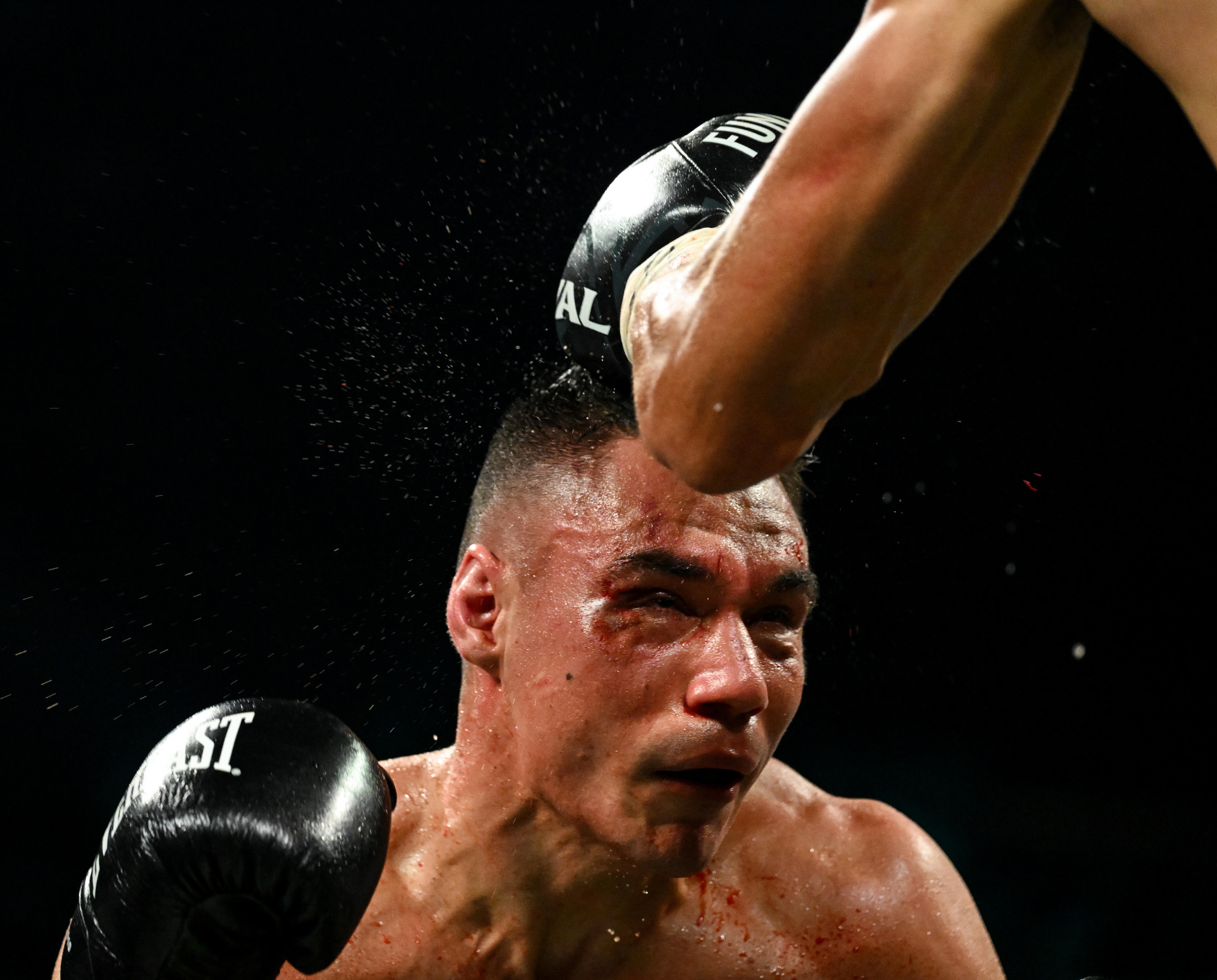 Tim Tszyu looks battered
