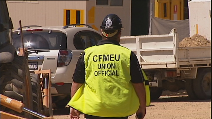 The CFMEU is continuing its blitz on Canberra worksites.