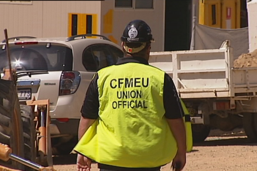 The CFMEU is continuing its blitz on Canberra worksites.