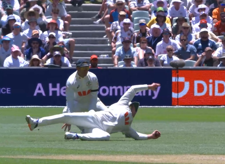 Live: Labuschagne takes miracle catch in floppy hat as Australia strikes
