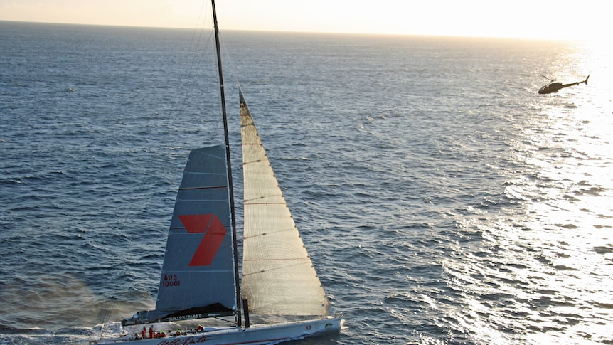 New South Wales entrant Wild Oats XI during the 2011 Sydney to Hobart yacht race.