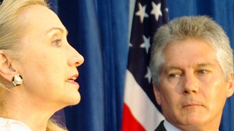 Hillary Clinton and Stephen Smith