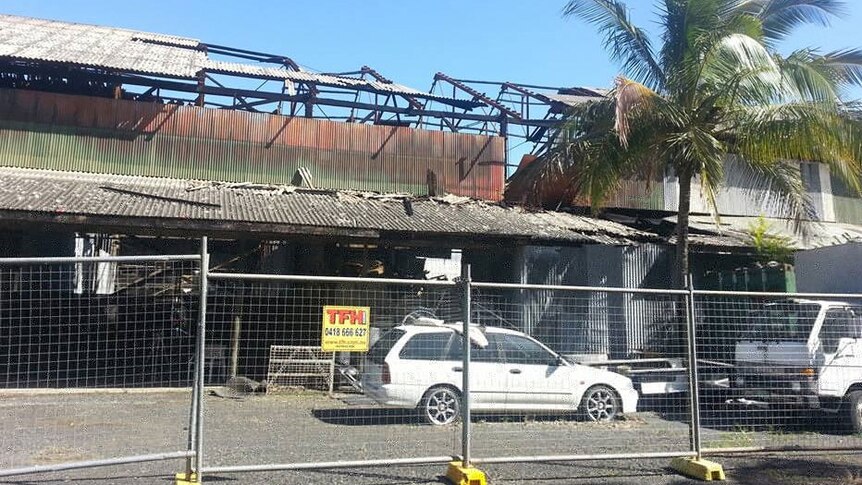A large fire caused significant damage to the Boomerang Secondhand Store in Mackay in late April 2014.