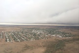 Clouds gathered over Longreach in central western Qld, but only 3.6mm of rain has fallen on the town.