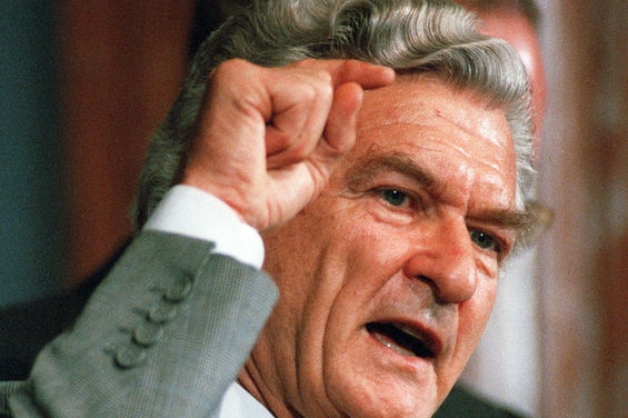 Bob Hawke in 1989, the year APEC was created (File photo).