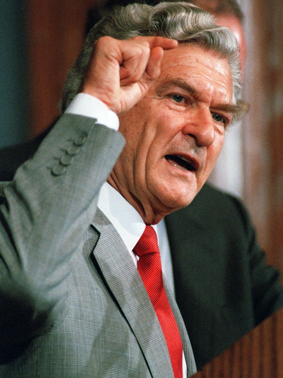 Bob Hawke in 1989, the year APEC was created (File photo).