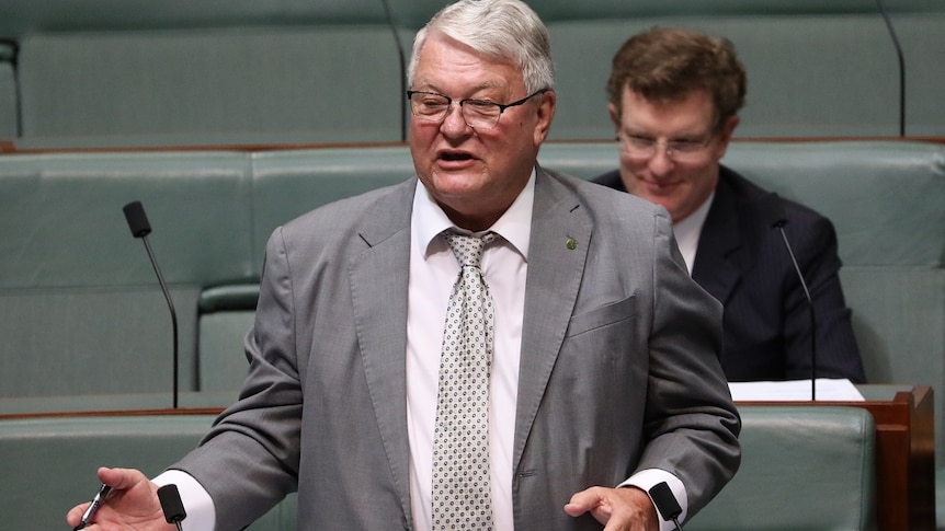 Nationals MP Ken O'Dowd speaks during Question Time in the House of Representatives