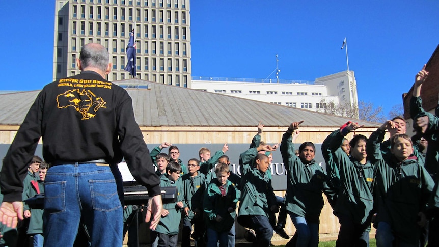 Keystone State Boychoir performs in Hobart