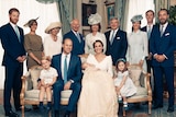 The official photograph to mark the christening of Prince Louis at Clarence House.
