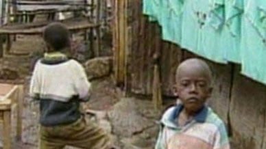 African children living in poverty