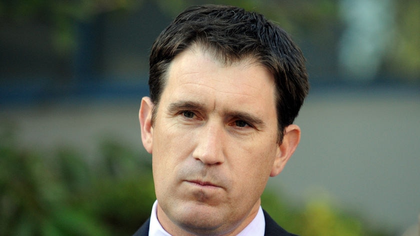 Cricket Australia chief executive James Sutherland at a press conference in March 2008.