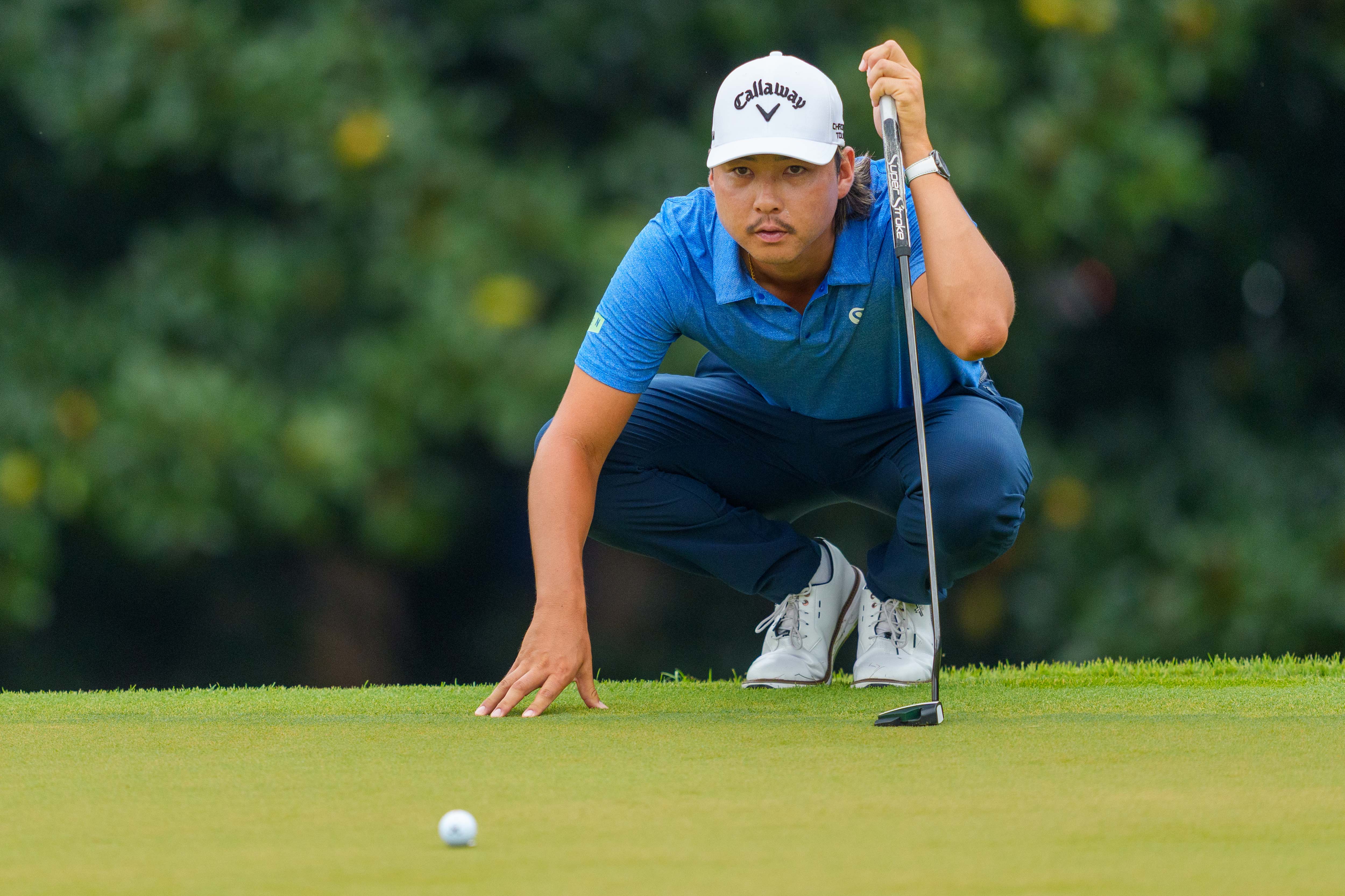 Min Woo leads after flying start at Tour playoff finale