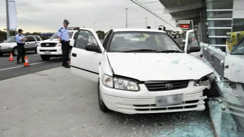 Car crashed at Adelaide Airport