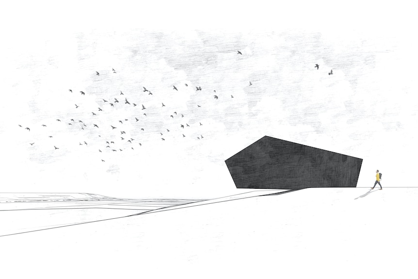 A drawing of the black box.
